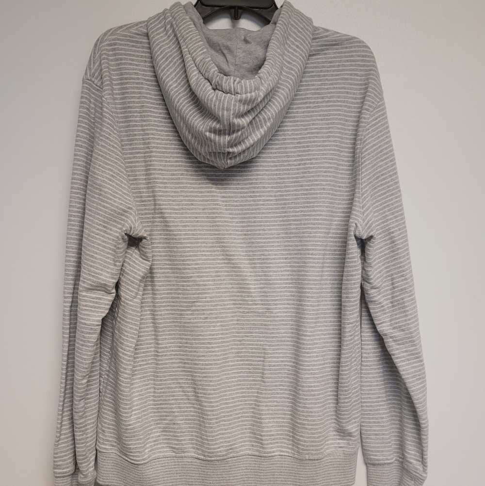 American Republic Light Gray Striped Hoodie Large - Picture 5 of 6